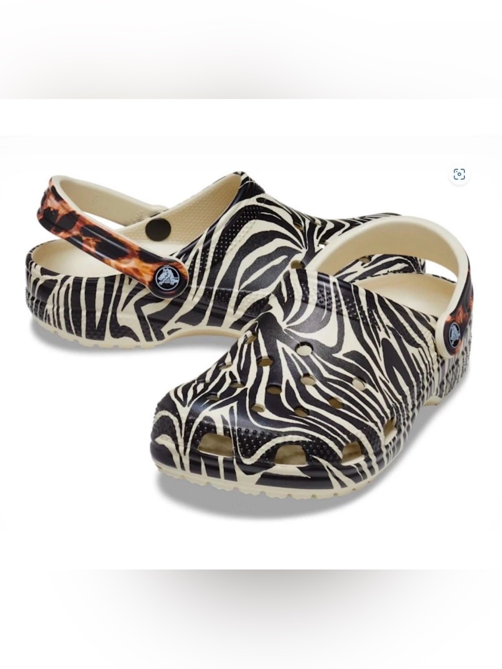 New CROCS Classic Animal Remix Zebra Leopard M-7, W-9